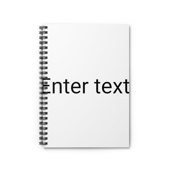 Customizable Spiral Notebook - Ruled Line Printify